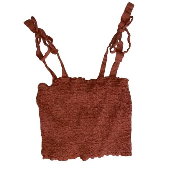 Abercrombie & Fitch Ruched Crop Top Size S - Picture 2 of 3